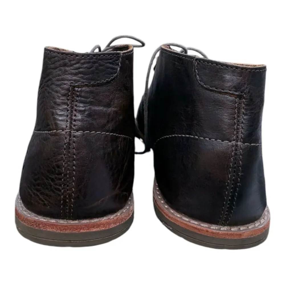 TIMBERLAND Revenia Leather Chukka Boots Mens 9.5 Dark Brown Lace Up Work Casual